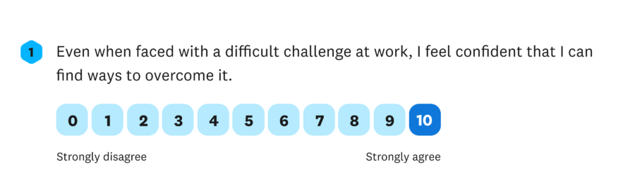 hope question 1 even when faced with a difficult challenge at work I feel confident that I can find ways to overcome it