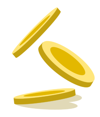 a stack of coins