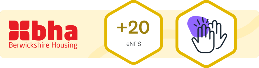 Berwickshire Housing Association results with Hive +20 point eNPS